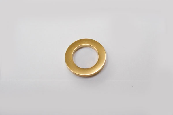 SHAREKI ステンレス304 サークル チャーム 外径16mm ゴールド