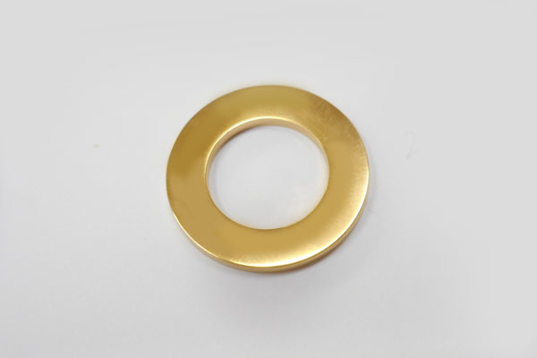 SHAREKI ステンレス304 サークル チャーム 外径25mm ゴールド