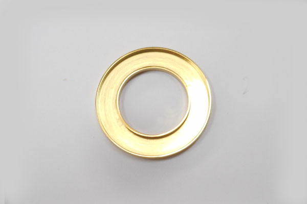 SHAREKI ステンレス304 サークル チャーム 外径25mm ゴールド