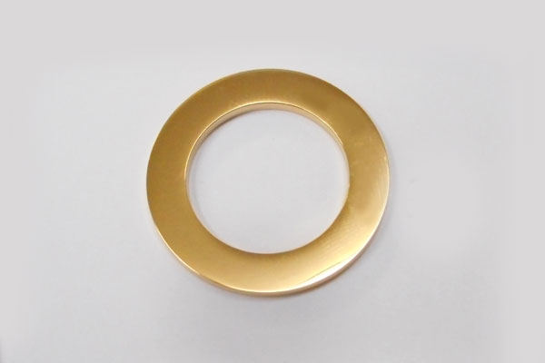 SHAREKI ステンレス304 サークル チャーム 外径30mm ゴールド