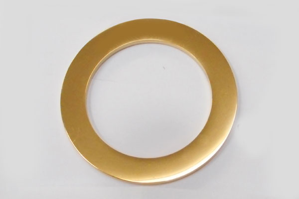 SHAREKI ステンレス304 サークル チャーム 外径42mm ゴールド