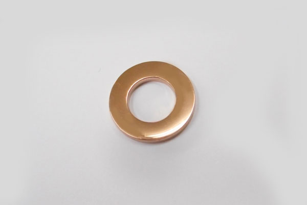 SHAREKI ステンレス304 サークル チャーム 外径18mm ピンクゴールド
