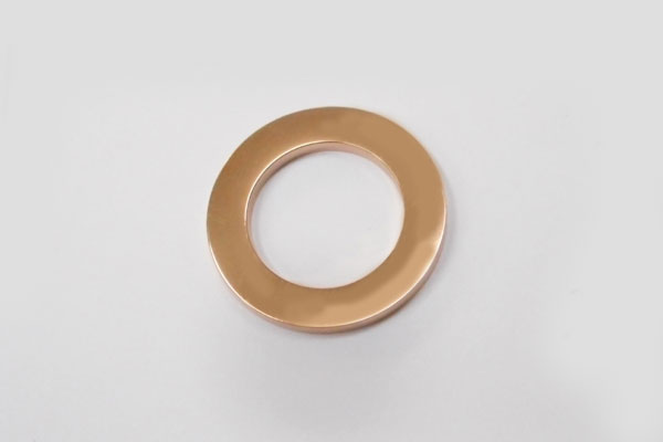 SHAREKI ステンレス304 サークル チャーム 外径23mm ピンクゴールド