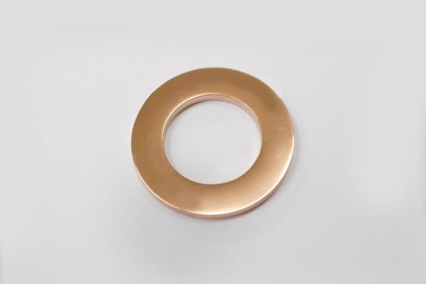 SHAREKI ステンレス304 サークル チャーム 外径25mm ピンクゴールド