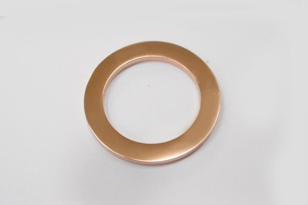 SHAREKI ステンレス304 サークル チャーム 外径28mm ピンクゴールド