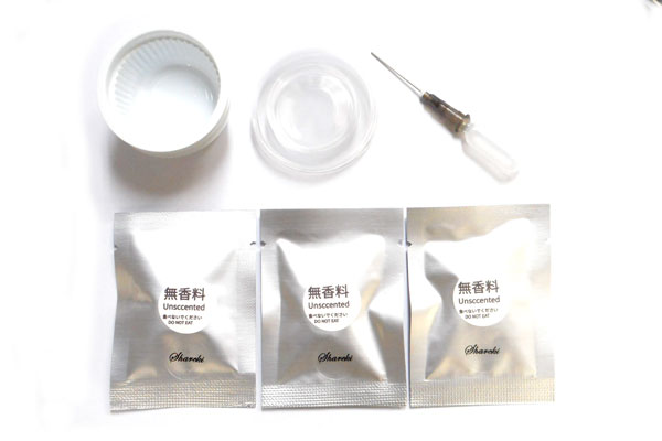 カーエアコン取り付けクリップ用芳香剤リフィル(3個+容器+スポイド)