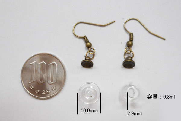 SHAREKIアクセサリーガラス容器 ピアス