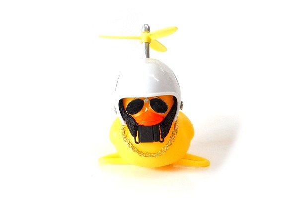 どこでもくっ付き音が鳴って光るアヒル ホワイト