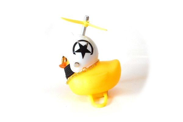 使い方いろいろ どこでもくっ付き音が鳴って光るアヒル ホワイト