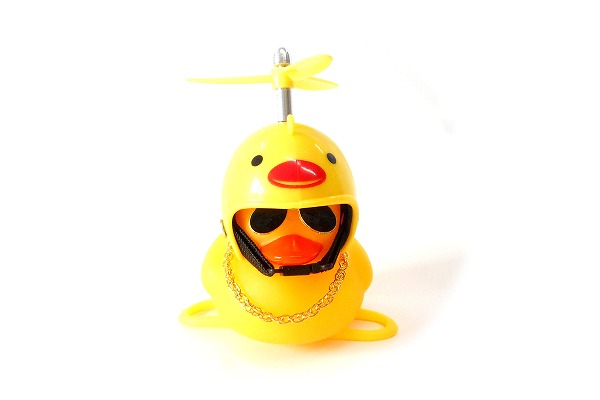 どこでもくっ付き音が鳴って光るアヒル イエロー