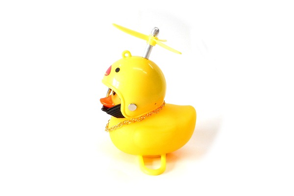 どこでもくっ付き音が鳴って光るアヒル イエロー 横から サイド