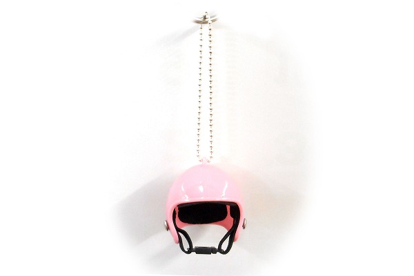 ハンドメイド ミニ ヘルメット バイク ミニヘルメット ボールチェーン ピンク