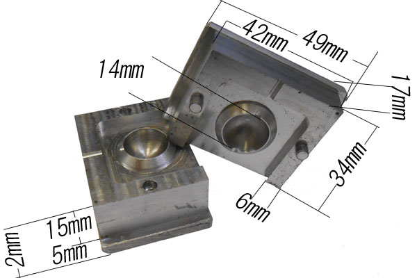 SHAREKI Shareki クレイ エポキシ樹脂粘土 金型 14mm