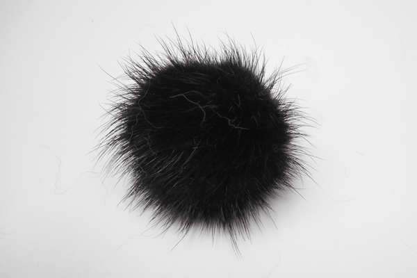 ミンク(天然)ファーボール5cm(ブラック)