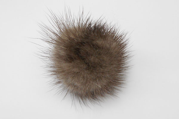 ミンク(天然)ファーボール5cm(ブラック)