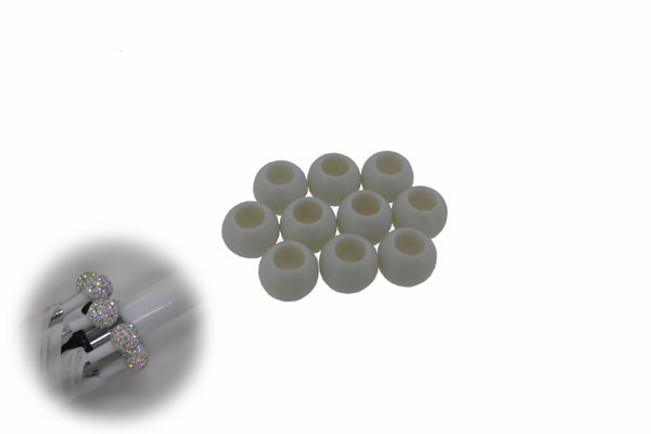 SHAREKI 傘用キラキラボール 芯材 プラスチックボール 外径10mm・内径5mm