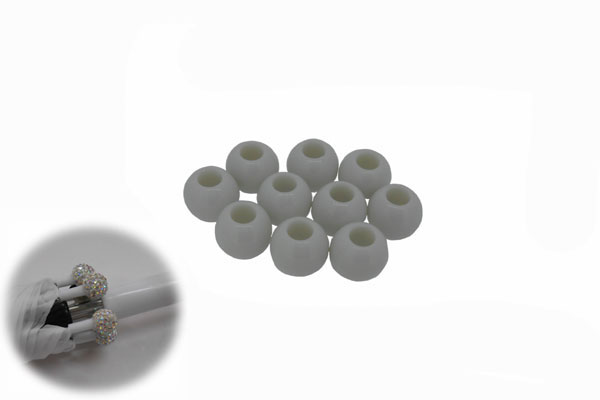SHAREKI 傘用キラキラボール 芯材 プラスチックボール 外径14mm・内径6mm