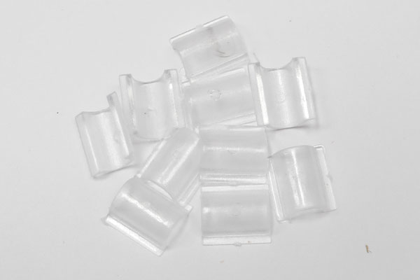 ヘアゴム用 プラスチック留め具素材(クリア)