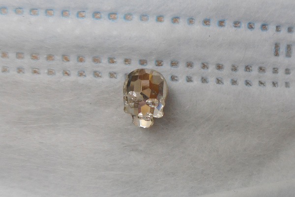 マスクアクセサリー キラキラマスクアクセサリー マスクピアス 骸骨 スカル クリスタル