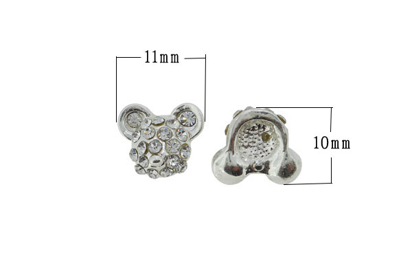 SHAREKI ネイル デコ メタルパーツ ネールパーツ 花 四つ葉 サイズ