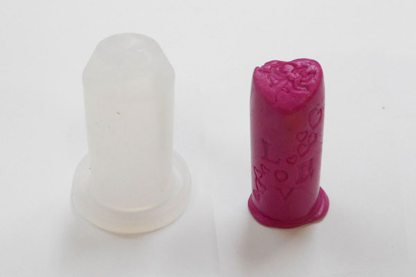SHAREKIリップアクセサリー・DIYリップ用シリコンモールド love太さ12.1mm