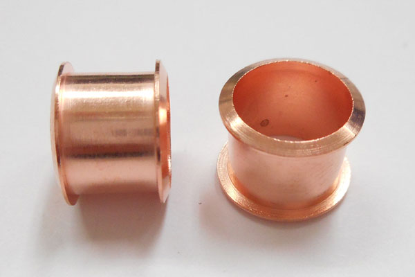 SHAREKI チャーム芯(ロンデル) ピンクゴールド 円柱 外径 10.0mm 幅:7.5mm 穴:8.0mm