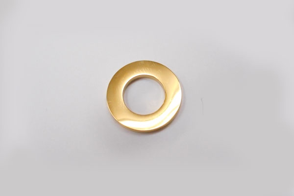 S◆P(SP) ステンレス316Lサークルチャーム 外径18mmゴールド