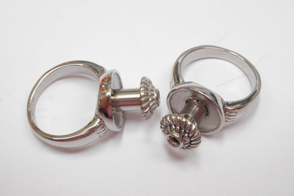 S◆P(SP) ステンレス316LロンデルリングK-Type(指輪)ステンレスカラー サイズ:25.5mmx26.5mm