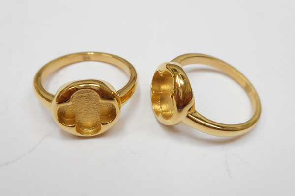 S◆P(SP) ステンレス316LリングP-Type(指輪)ゴールド サイズ:直径12mm