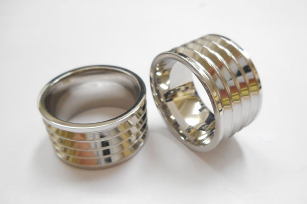 S◆P(SP) ステンレス316LリングS-Type(指輪)ステンレスカラー4溝 幅:12.0mm 溝幅:2.0mm