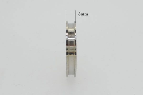 SHAREKI　316L サージカルステンレス  ステンレス　グルーデコ 指輪 素材  ゴールド 3mm 