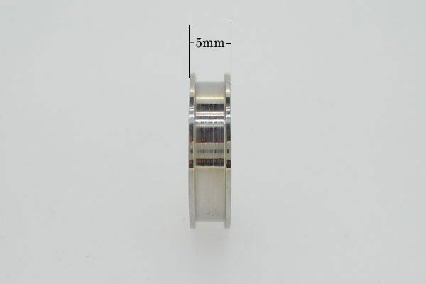 ステンレス304 5mm 1溝 指輪素材
