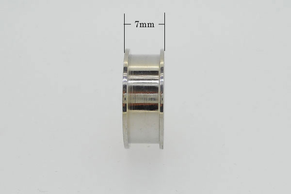 ステンレス304 7mm 1溝 指輪素材