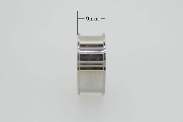 ステンレス304 9mm 1溝 指輪素材