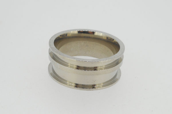 ステンレス304 8mm 2溝 指輪素材