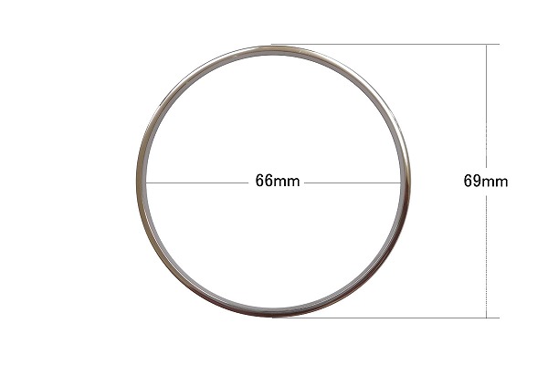 SHAREKI ステンレス バングル エタニティ ブレスレット サイズ 内径65mm 外径69mm