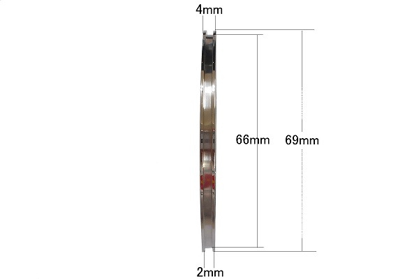 SHAREKI ステンレス バングル エタニティ ブレスレット サイズ 4mm幅 溝幅2mm